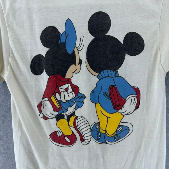 VTG 90s sz Women's M Mickey & Minnie Mouse DC T-Shirt Single Stitch USA made - Picture 7 of 12